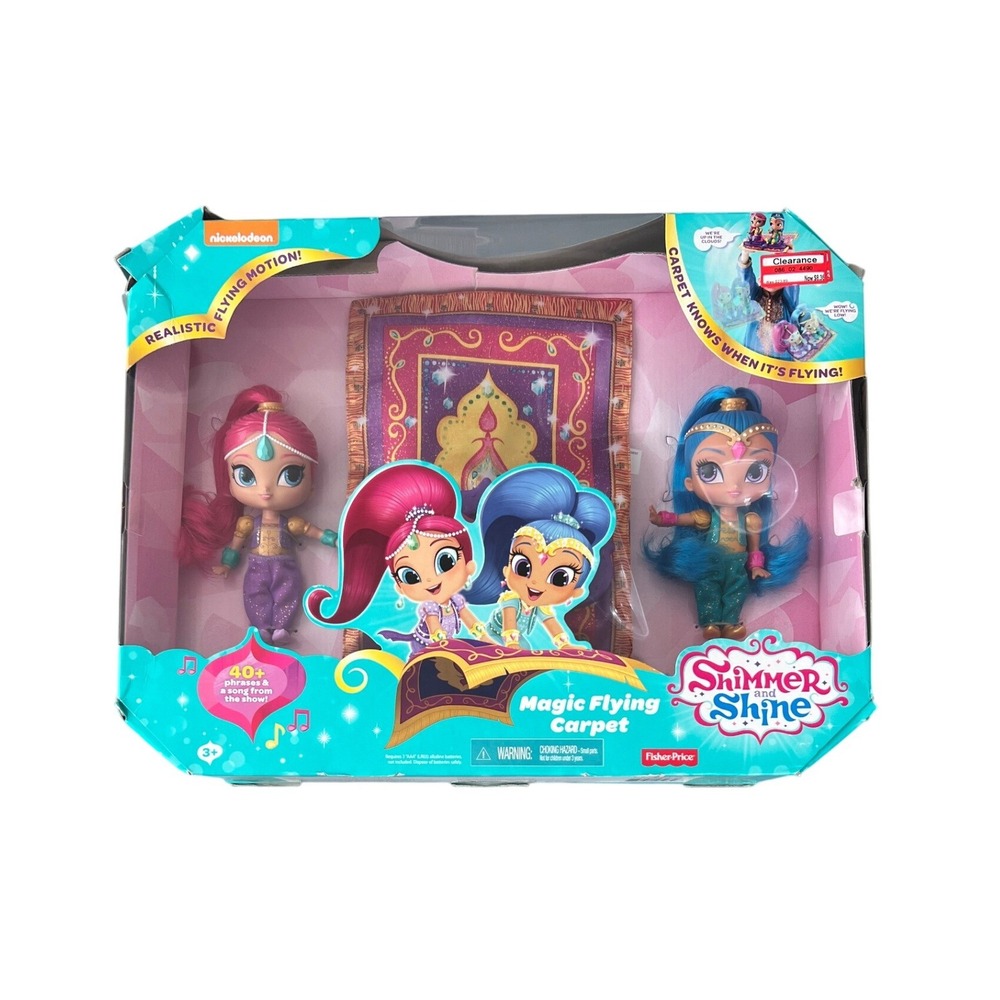 Shimmer and Shine Magic Flying Carpet Toy Fisher Price New w/ Damaged Packaging